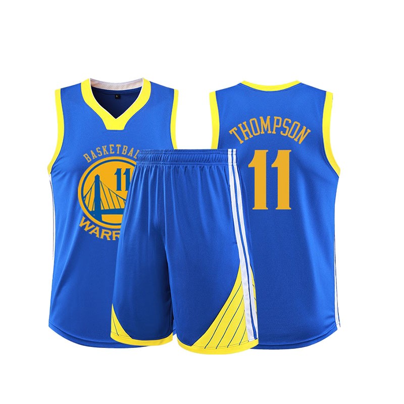 闪影 运动定制勇士球衣篮球服套装男士比赛训练服定制勇士35号杜兰特