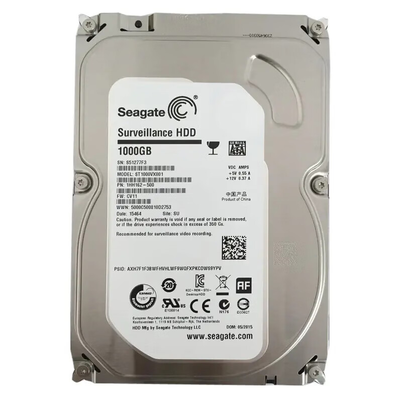 希捷seagatest1000vx001 1t监控级硬盘 sv7 1tb监控安防专用