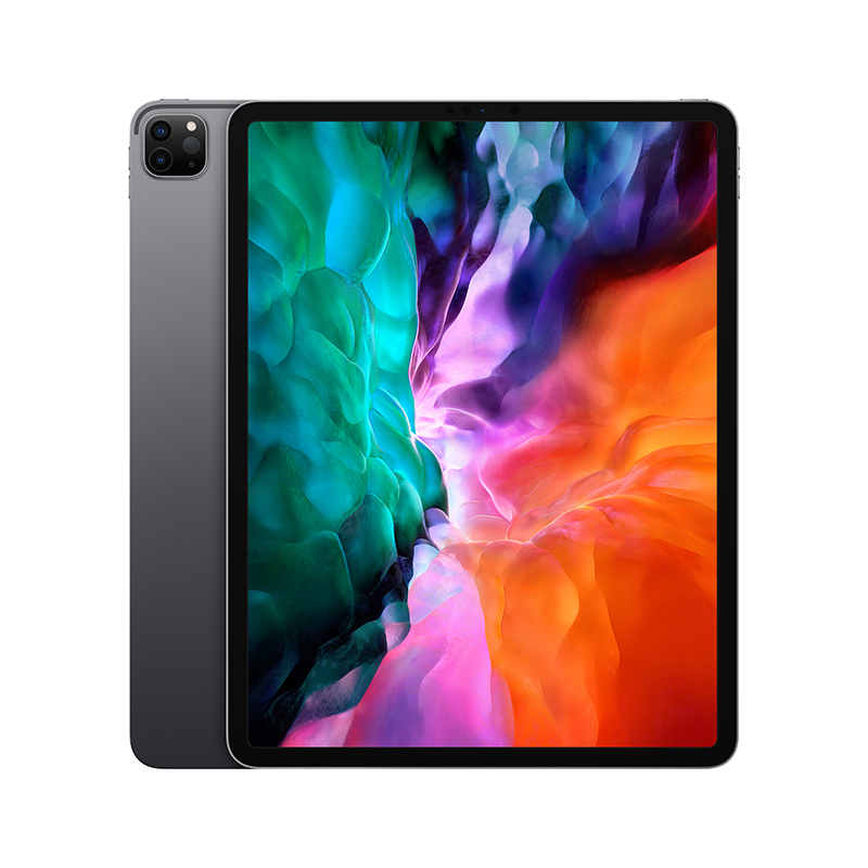 【键盘双面夹套装】Apple iPad Pro 12.9英寸平板电脑 2020年新款(256G WLAN版/全面屏/A12Z/Face ID/MXAT2CH/A) 深空灰色