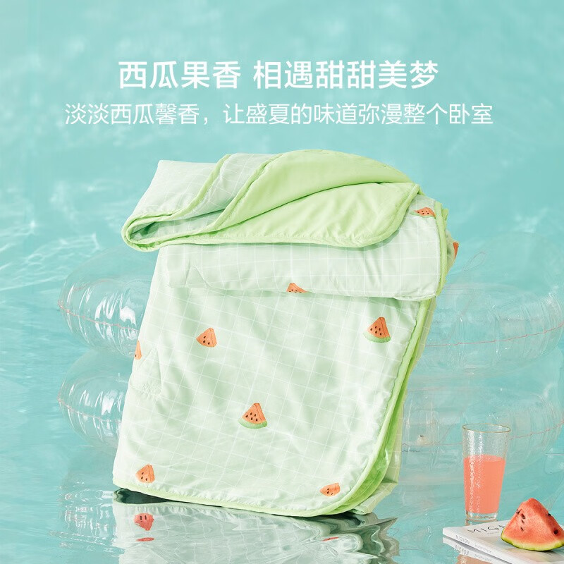 百丽丝 夏被抗菌印花空调被纤维被夏季被子床上用品 印花抗菌夏被-西瓜 200cmx230cm属于什么档次？