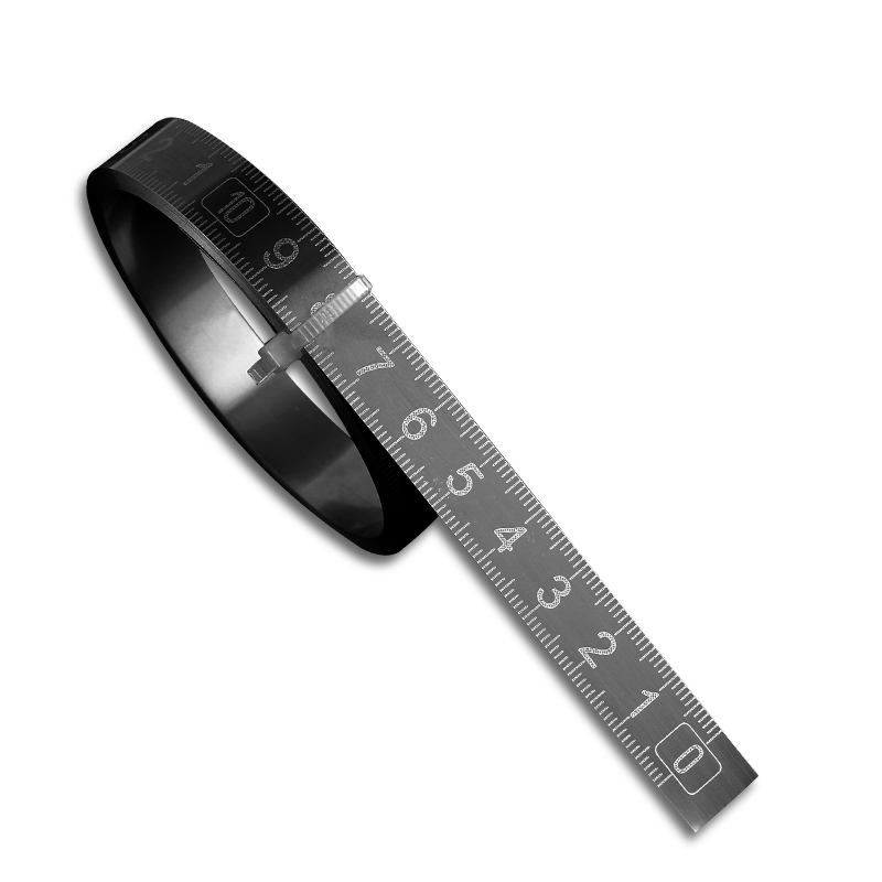 刻度尺贴尺带金属可粘尺背胶尺子 (304不锈钢款)正向0-1米 宽度(13mm)