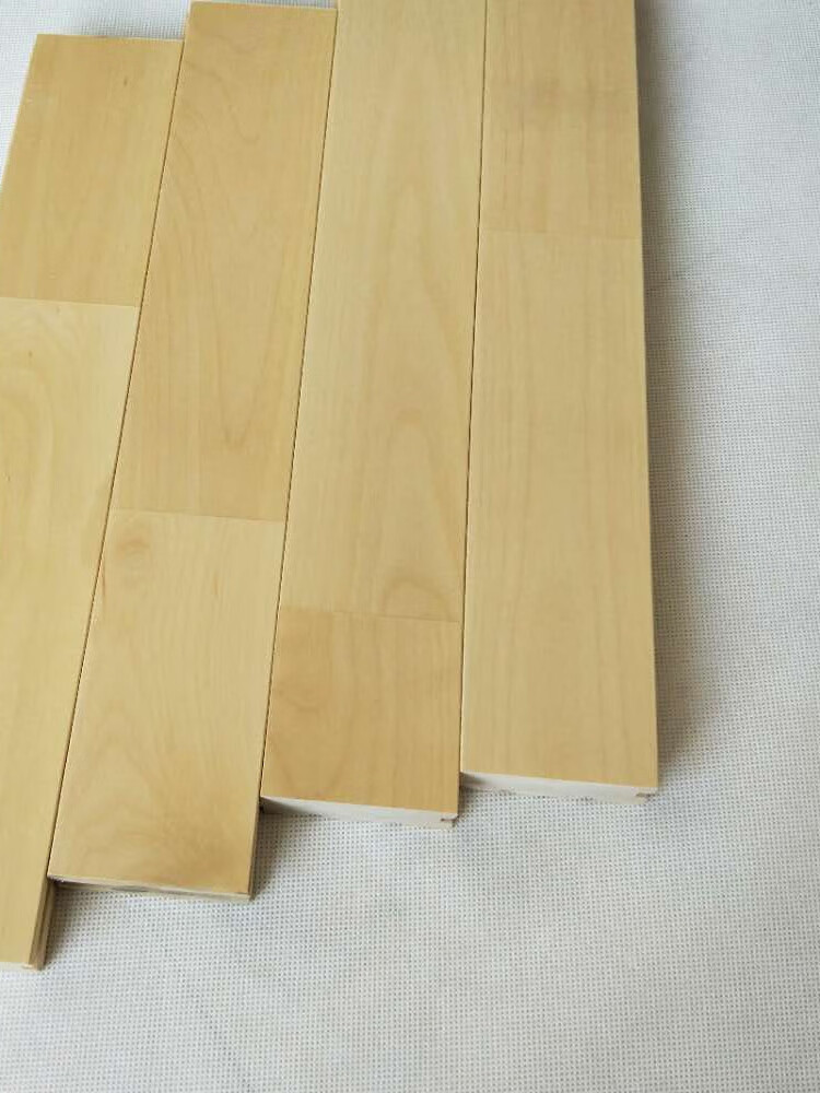 仁聚益室内篮球场运动木地板体育馆专用实木地板企口枫木单龙骨羽毛