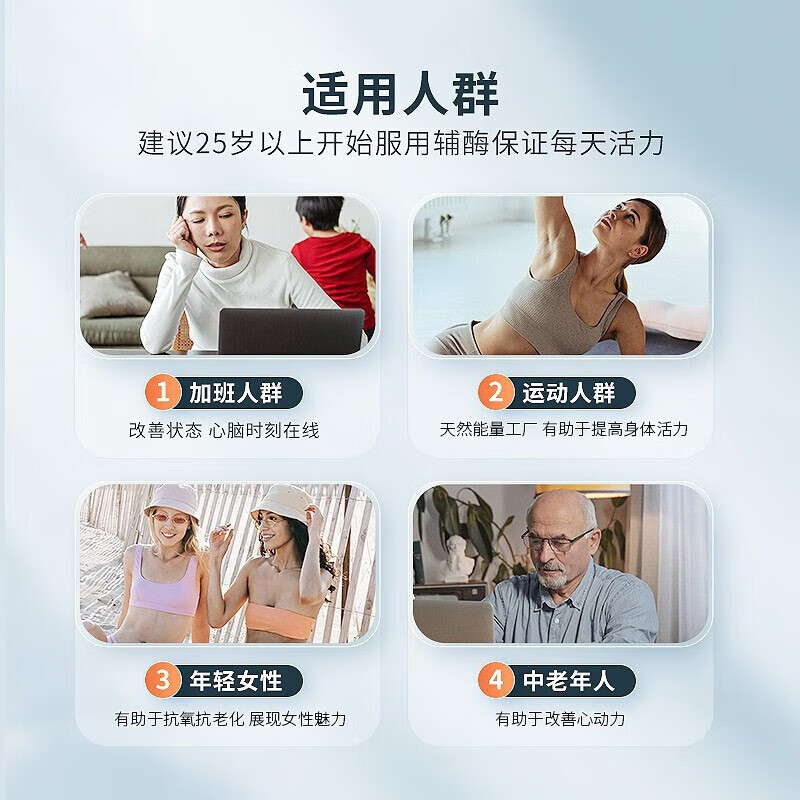 GNC健安喜辅酶Q10软胶囊 高浓度高含量 中老年呵护心脏血管健康 备孕 【熬夜党推荐】100mg 60粒*1瓶