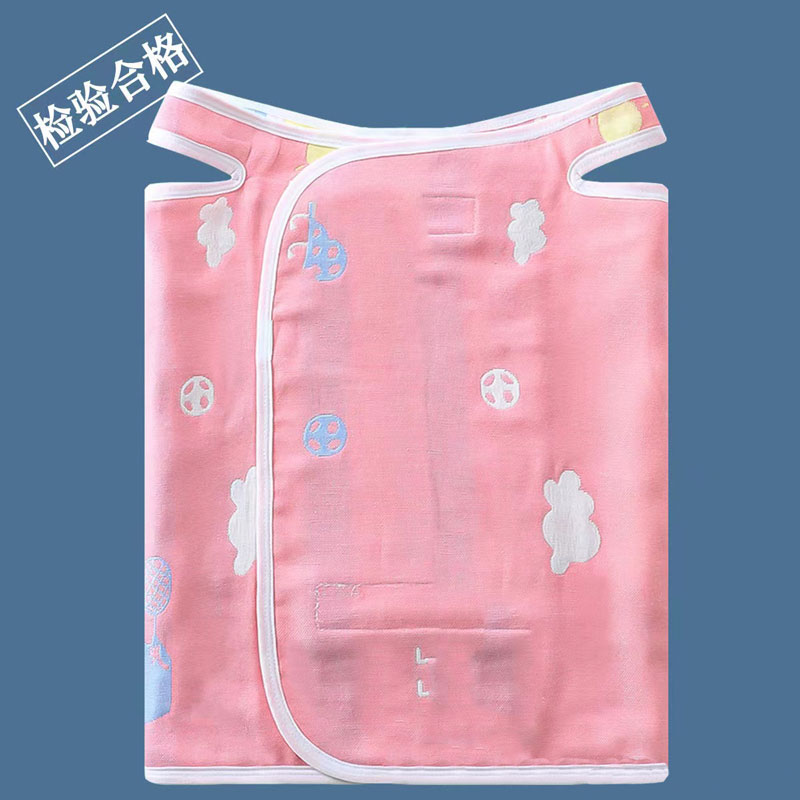 肚兜小孩春夏 粉猪(6层棉纱布)【春夏新款】 l码(2-3岁)身高85-100cm