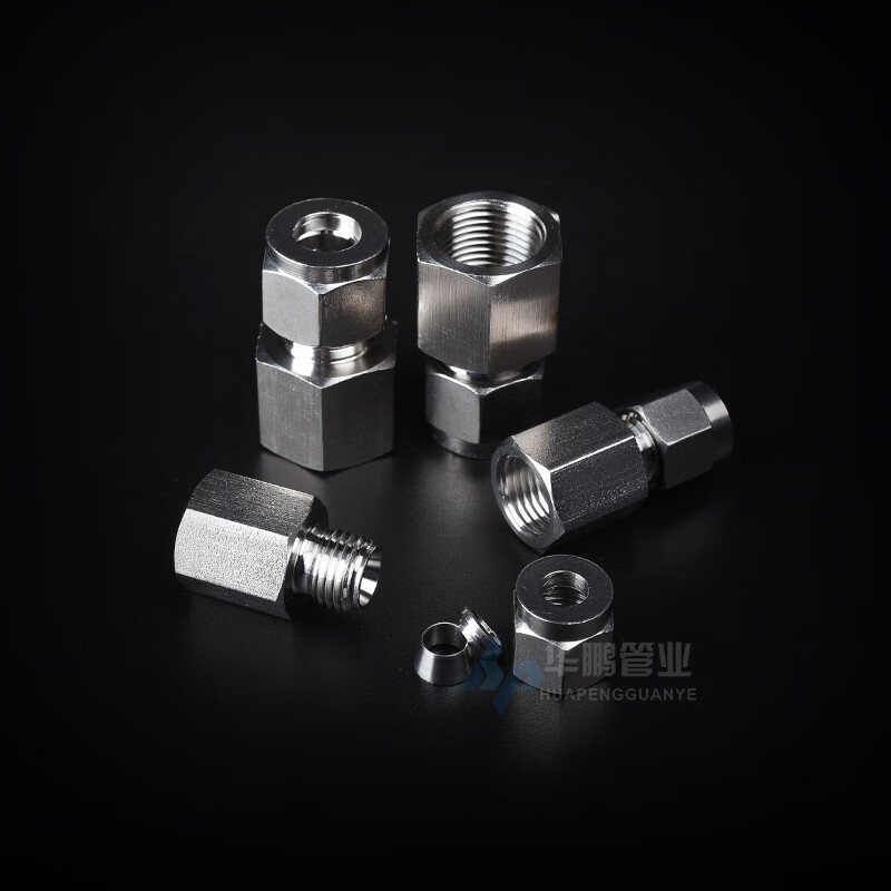 适配304不锈钢内丝卡内螺纹螺纹钢瓶底座英制管1/4 内丝1/8-1/8(3.