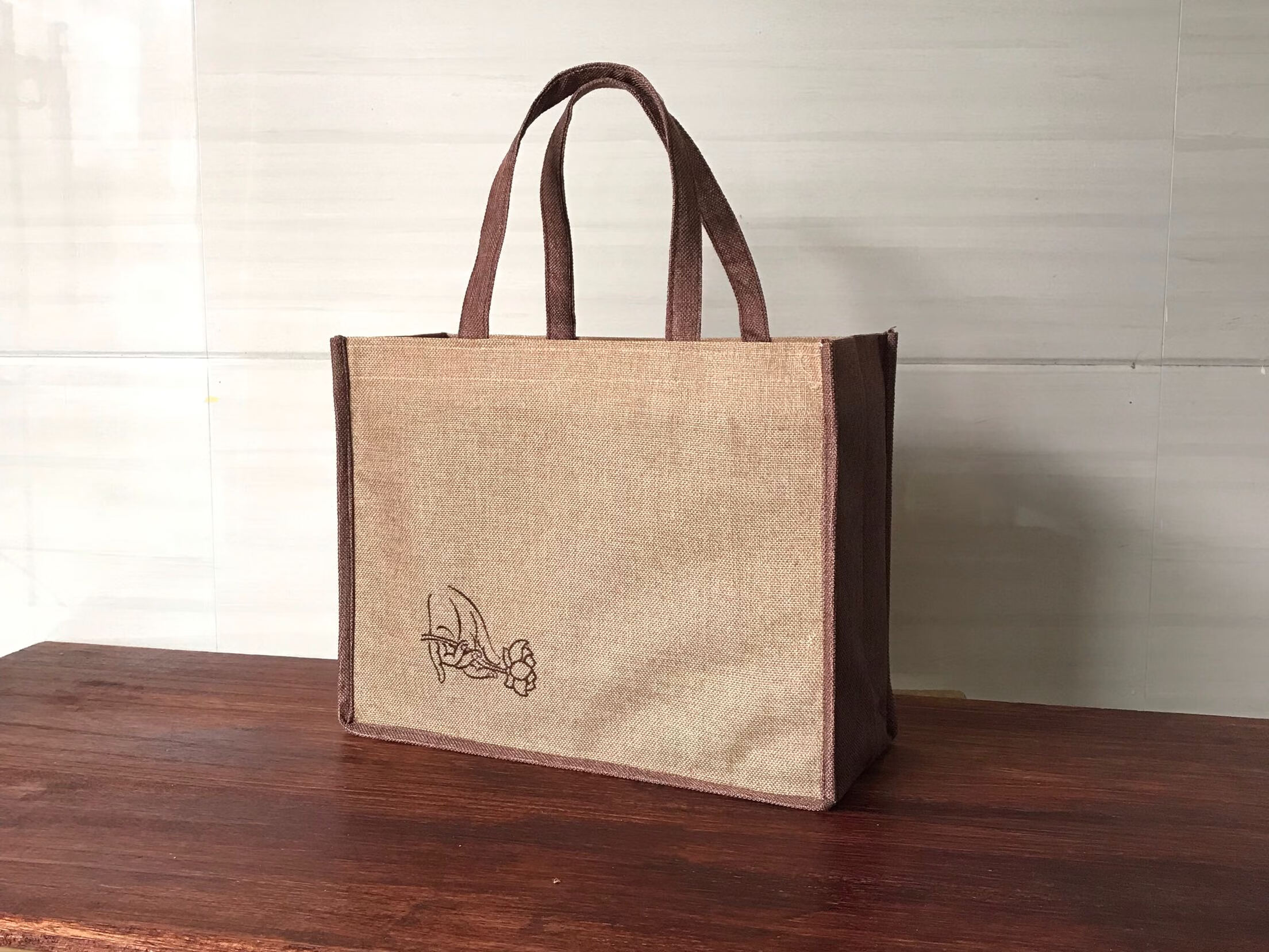 复古文艺棉麻布手提袋编织茶具手提布袋高档布艺手拎袋