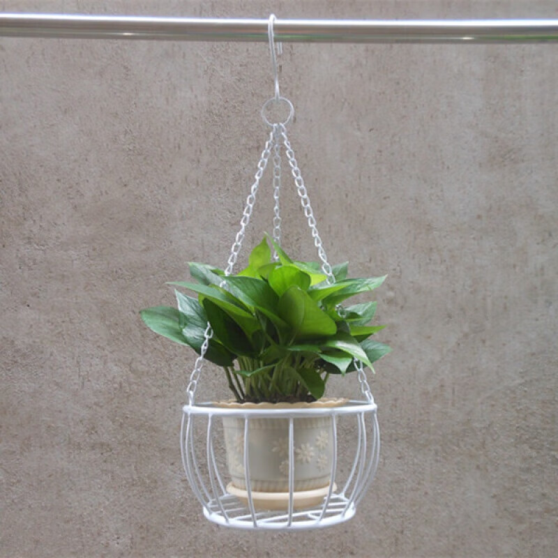 崇缘阁吊兰花架  铁艺垂吊挂篮吊篮悬挂式吊盆吊挂花架绿萝吊兰盆挂架