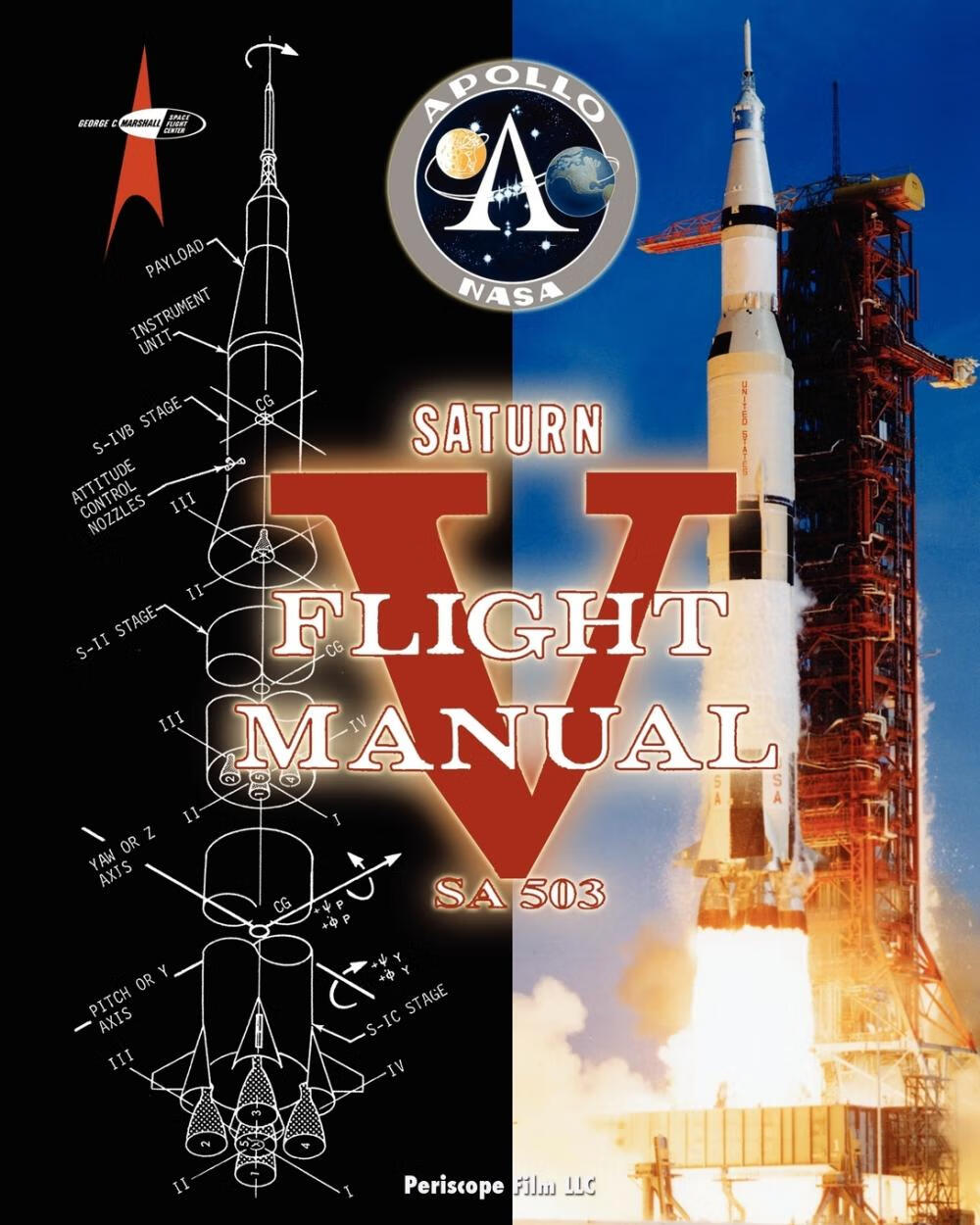 预售 按需印刷saturn v flight manual