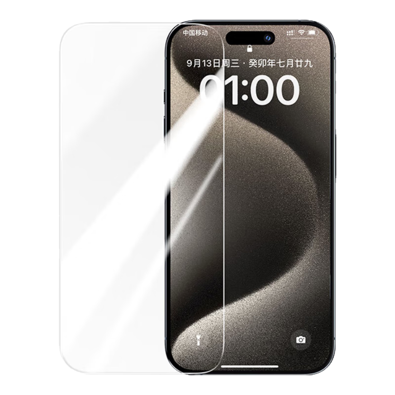 ������UGREEN��������iPhone15promax�ֻ�Ĥƻ��13/14�ֻ�Ĥ12/11XR/XS��������Ĥȫ���ޱ�13promax�����ˤĤ ��������Ĥ��2Ƭװ+��������׼�� iPhone 15