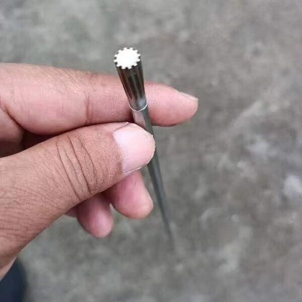 XMSJ螺旋拉刀旋轉(zhuǎn)沖削工具內(nèi)六角沖頭六角拉刀四方花鍵沖壓刀座 螺旋拉刀5.5/6刃 80長