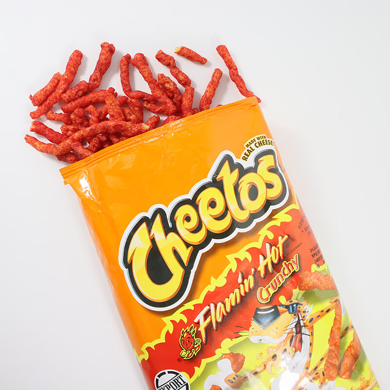 奇多美國奇多火熱辣芝士栗米棒玉米條零食松脆熱辣Cheetos Flamin Hot Flamin’ Hot火辣芝士味226.8*4袋