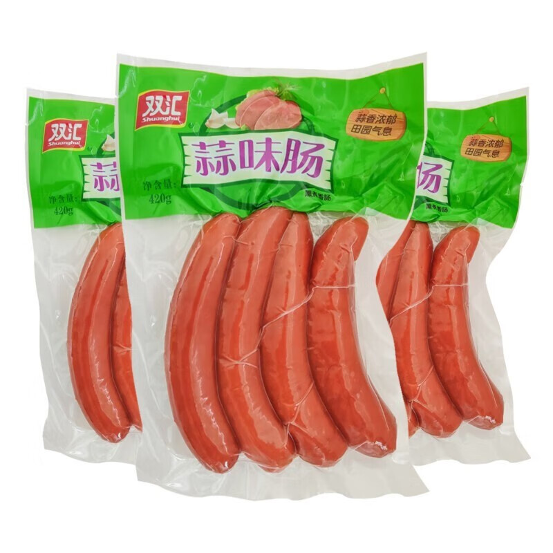 双汇 蒜味肠 380g*2袋  14.79元(需领券)