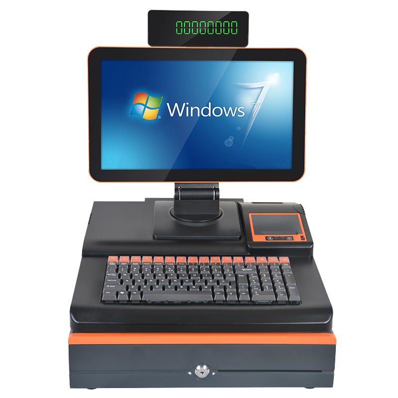 奧家（AOKIA）收銀機一體機便利店超市水果藥店文具收銀系統(tǒng)母嬰店收銀電腦餐飲掃碼收錢會員管理收款機 標配款+錢箱(15.6+4+64G) 官方標配