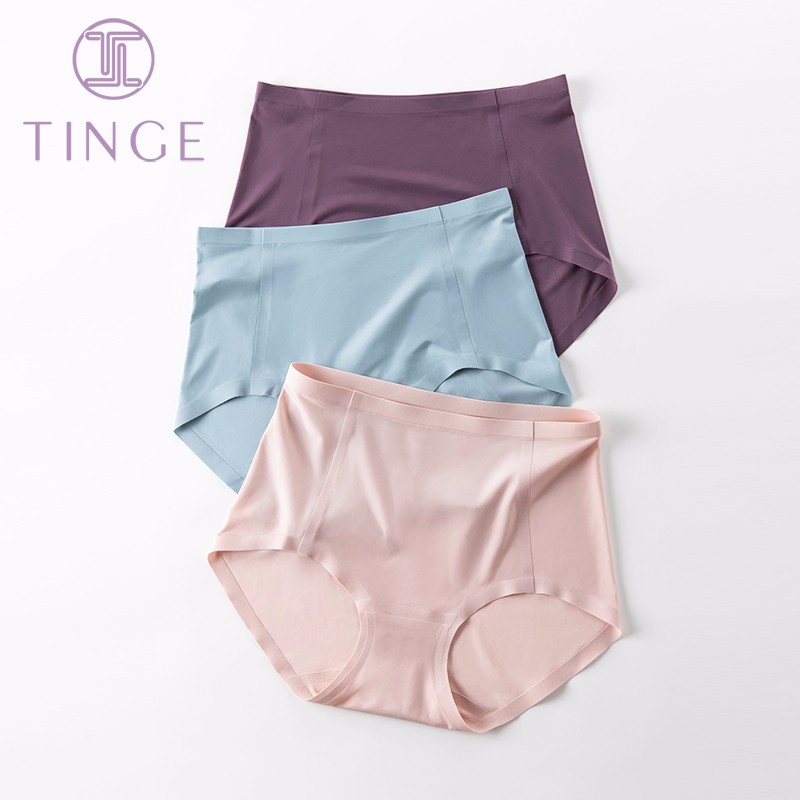 【价格走势预测】TINGE品牌冰丝内裤女无痕中腰纯棉裆性感纯色女士内裤