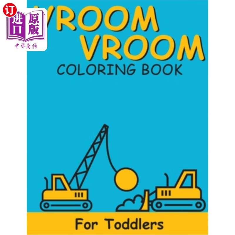 海外直订vroom vroom: coloring book for toddlers vroom vroom:幼儿