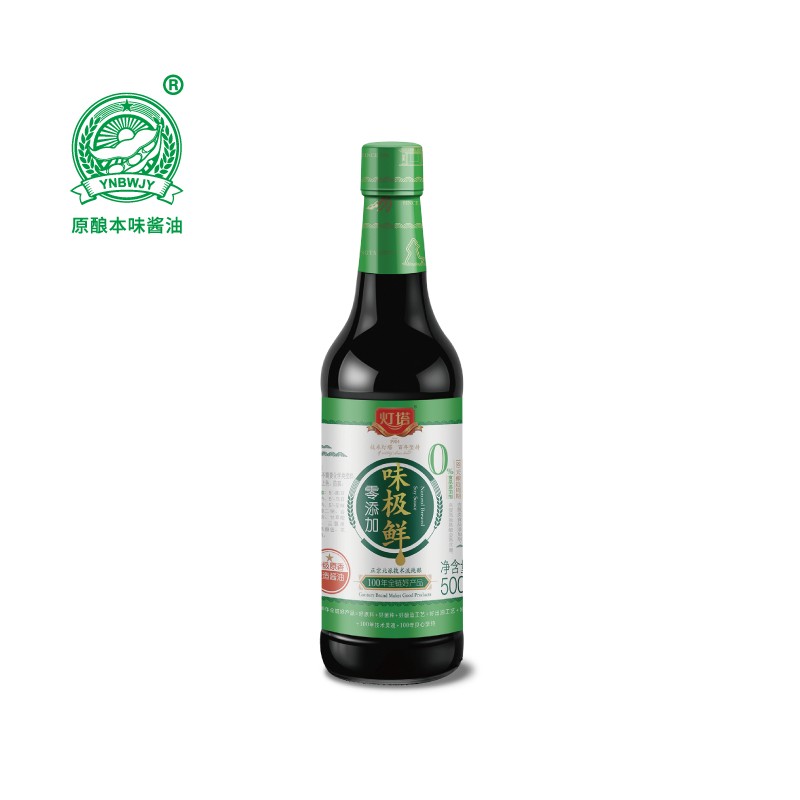 灯塔(dengta brew since1904) 灯塔零添加味极鲜500ml 调味品 酱油