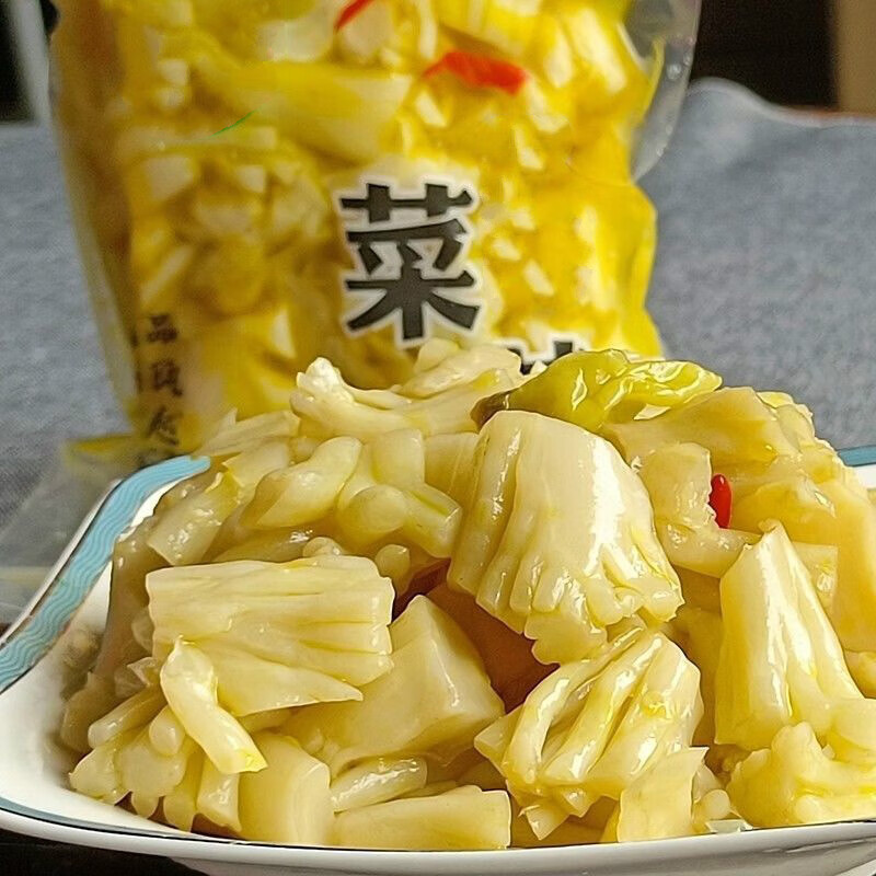 德临门温州特产菜花梗鲜嫩爽脆花菜梗台州酒席宴席冷盘凉菜酒店乡厨