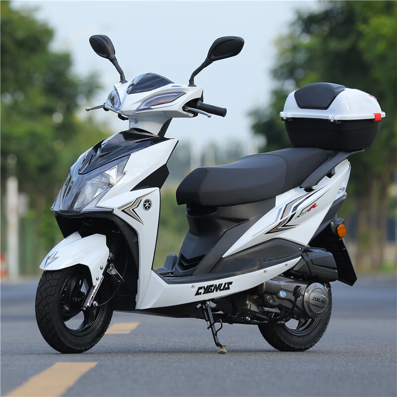 runtema踏板摩托车 可上牌省油国四电喷家用男女式125燃油助力车全新