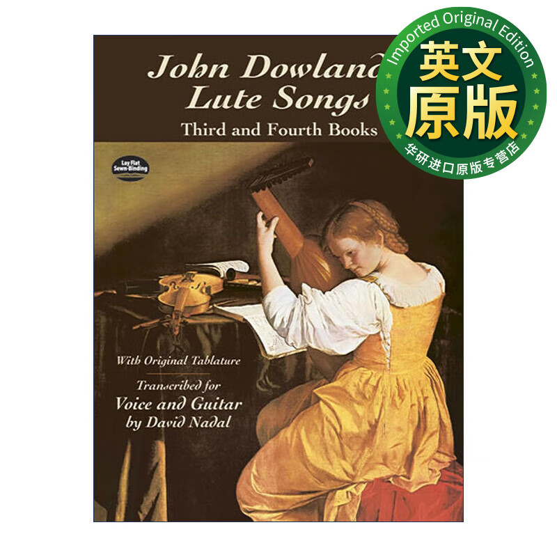 john dowlands lute songs 琵琶 john dowland 英文版 进口英语原版