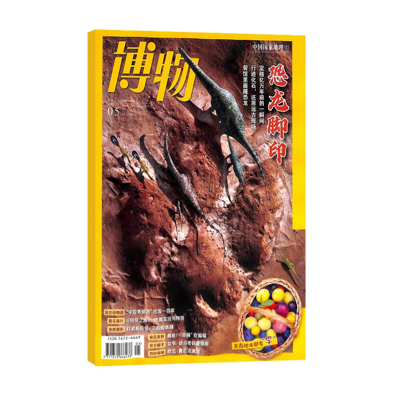 包邮【2023年单期订阅】博物2023年5月【恐龙脚印】杂志铺 青少年科普百科知识博物君 单期订阅 中国国家地理出品