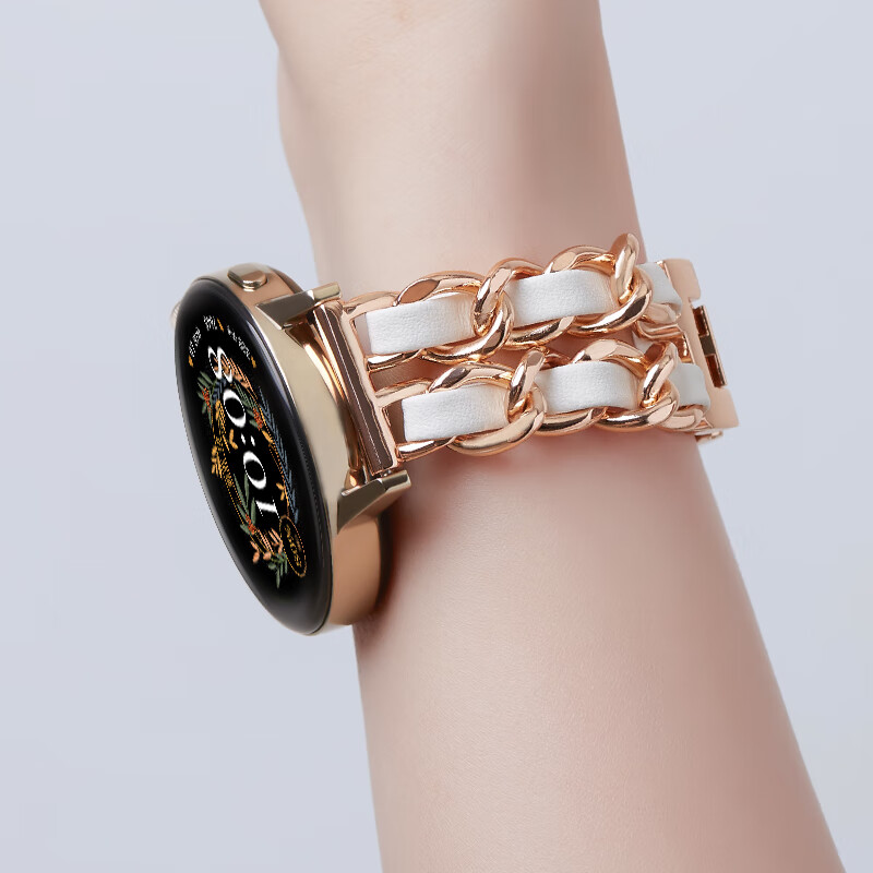 华为(huawei)手表【小香风女神款】wath gt3 时尚版雅致金属镂空设计