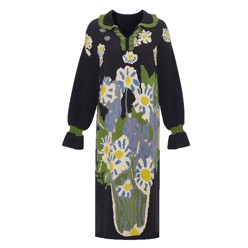 ���ڲ�������������֯ë������ȹŮ�ﶬŮװ��ɫȹ��ë��ȹ��װ�׷�֮�� ��ɫ���Ứ�� S