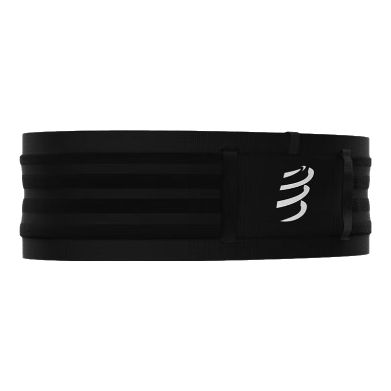 COMPRESSPORT腰包戶外專業(yè)CS跑步收納包可掛杖腰帶補(bǔ)水包男女黑色 簡約黑 M/L