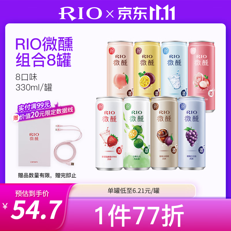 锐澳RIO洋酒微醺系列 洋酒 果酒 预调酒 鸡尾酒 330ml*8罐（8种口味）怎么看?