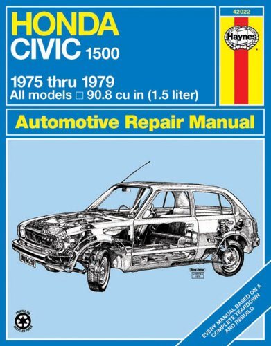 Honda Civic 1500 CVCC (1975-1979) Haynes Repair Manual (USA)