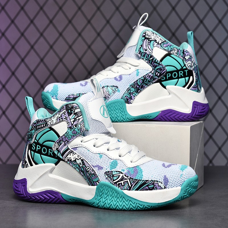 科比限量版篮球鞋男童鞋透气耐磨中小学生防滑欧文7代8气垫毒液5战靴