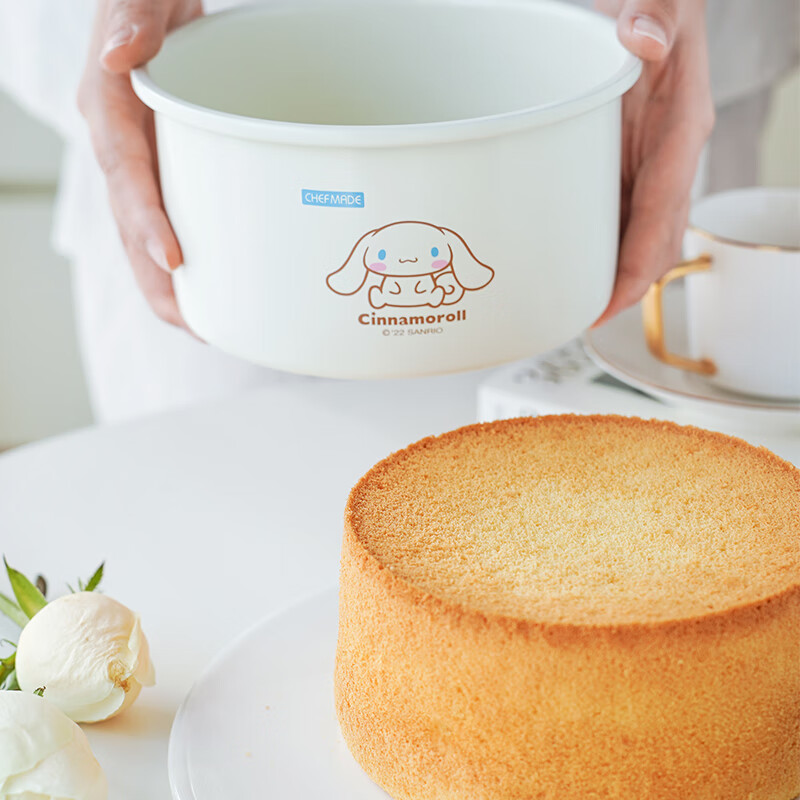 學(xué)廚玉桂狗戚風(fēng)模具6寸家用空氣炸鍋戚風(fēng)模蛋糕模具烘焙工具活底