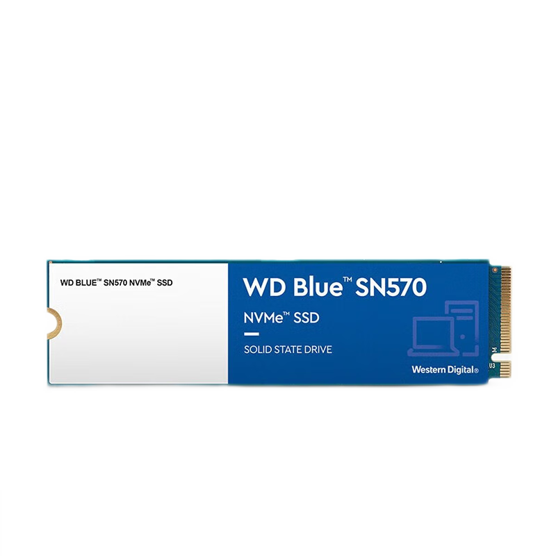 西部数据（WD） SSD固态硬盘 NVME协议 M.2接口 2280台式机笔记本高速游戏硬盘M.2固态硬盘 蓝盘SN580 1TB