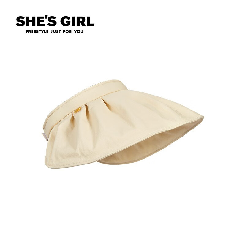 shes girl茜子时尚百搭贝壳帽空顶帽户外出游防晒帽子太阳帽夏季遮阳