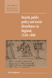 预订 dearth, public policy and social disturbance in england
