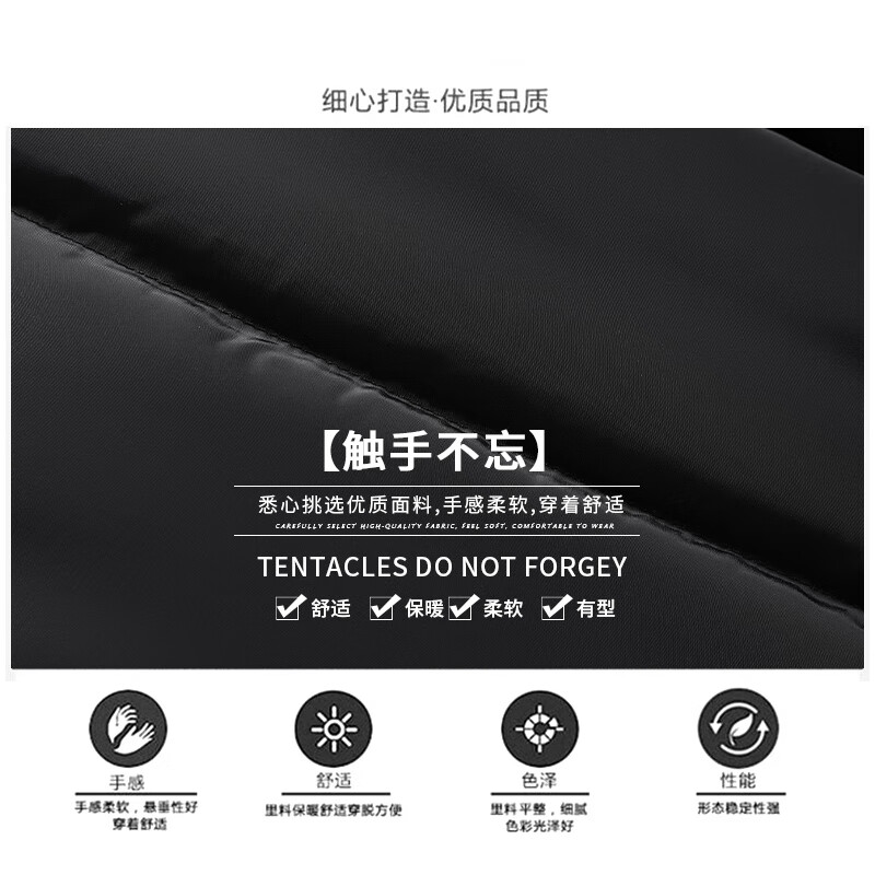 NASA RHUDE棉服马甲男冬季新款外套保暖棉衣韩版时尚潮流休闲百搭修身上衣男 灰色 XL