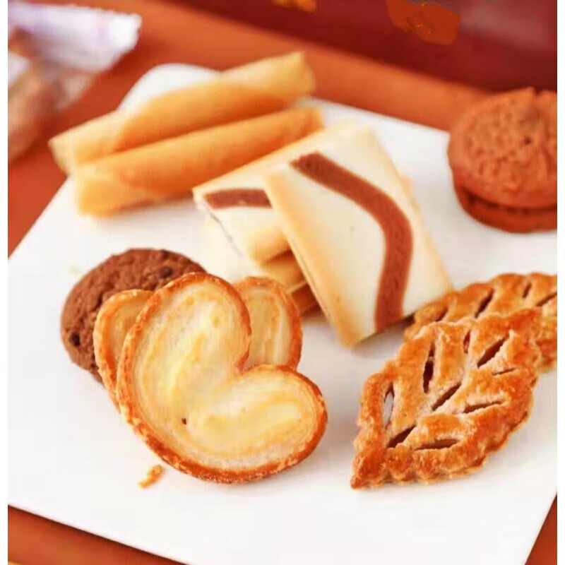 夹心饼干礼盒什锦味蛋卷曲奇点心女王节礼品 北海道恋人饼干礼盒