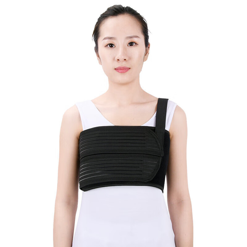 医用同款家用压力绷带胸骨肋骨术后固定带术后固定绑带 两片式 xxl