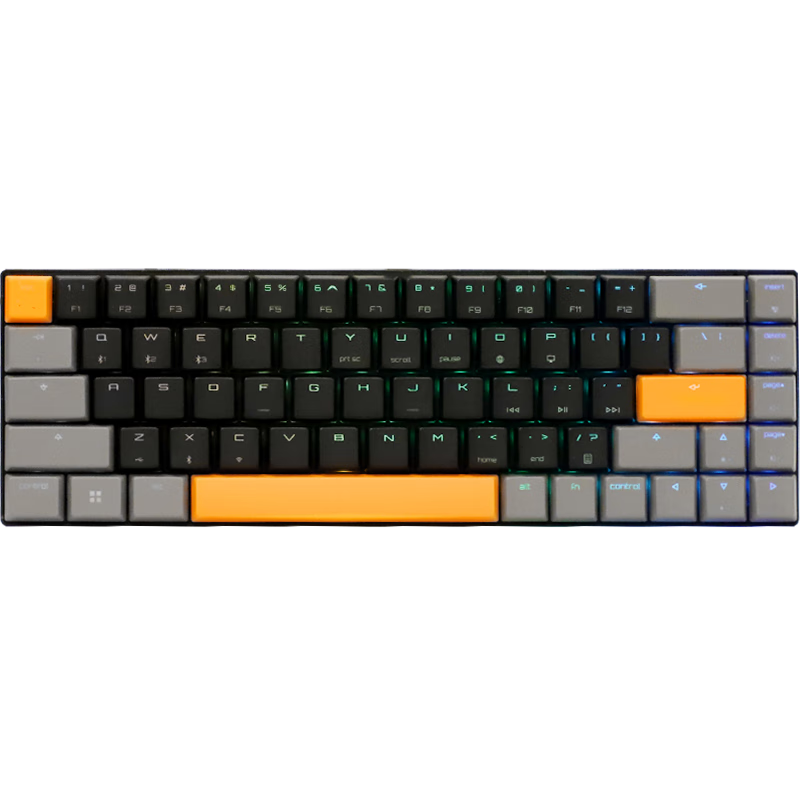 樱桃（CHERRY）MX-LP 6.1 游戏键盘 G80-3861LVAEU-2 三模机械键盘 蓝牙键盘 无线键盘 RGB彩光 黑色矮银轴