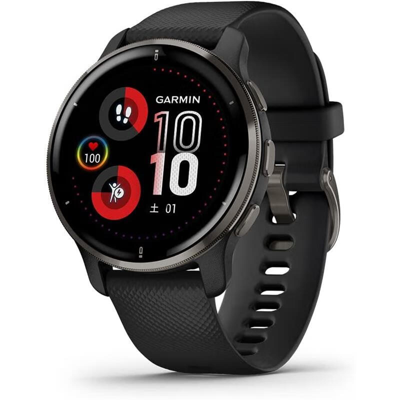 佳明（GARMIN）【日本直邮】佳明（GARMIN）智能手表 连接智能手机通知电话、邮件超长续航 Venu 2 Plus【黑色】