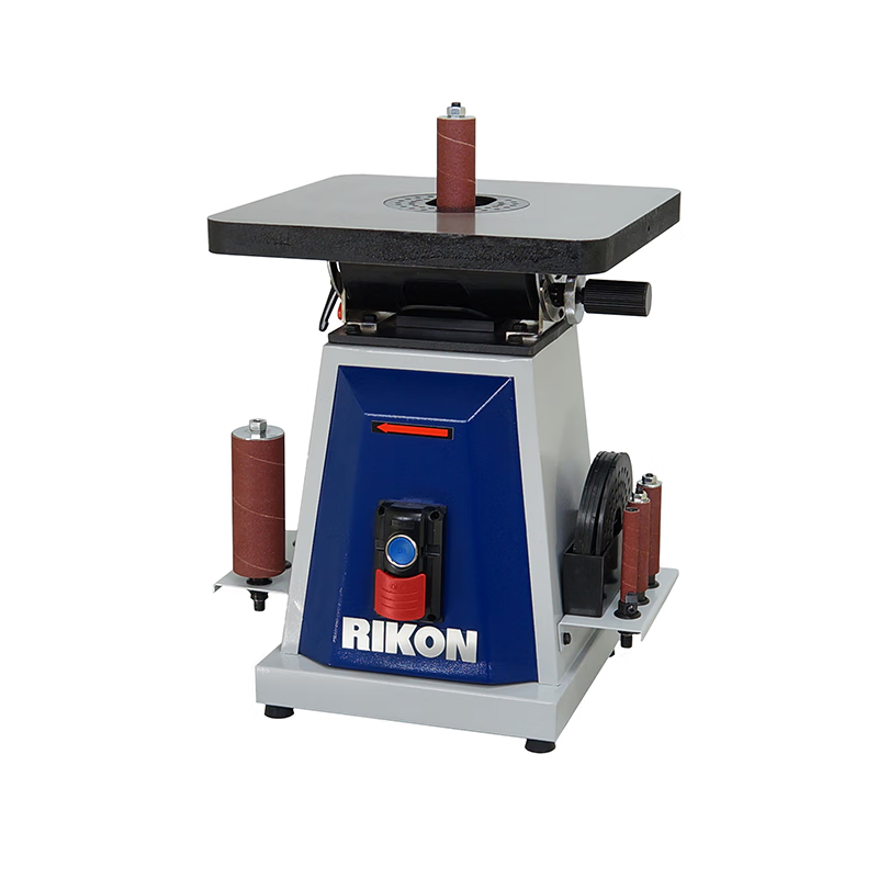 玩个木头rikon木工砂柱机抛光打磨桌轻型多功能圆形弧形打磨机50-300