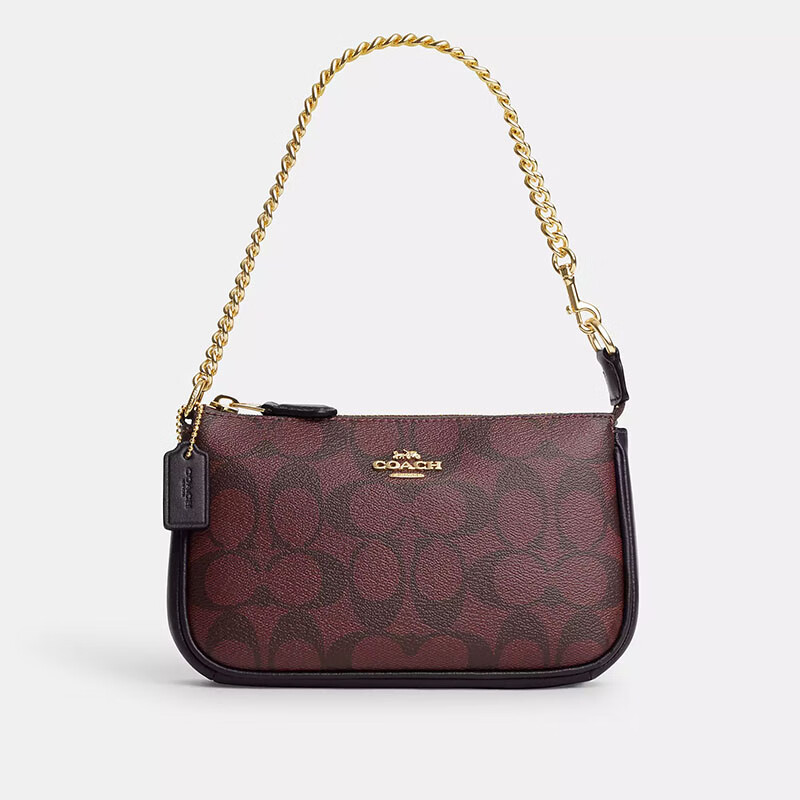 蔻驰(coach)女奢侈品包包 nolita 19 系列 新款标志性logo帆布时尚单