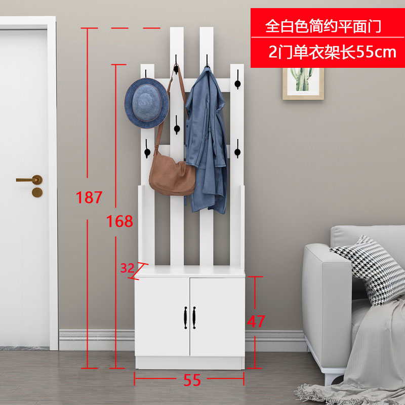 鞋柜带衣架一体 组合鞋柜 鞋柜门口带挂衣服欧式入户带挂衣架一体鞋柜