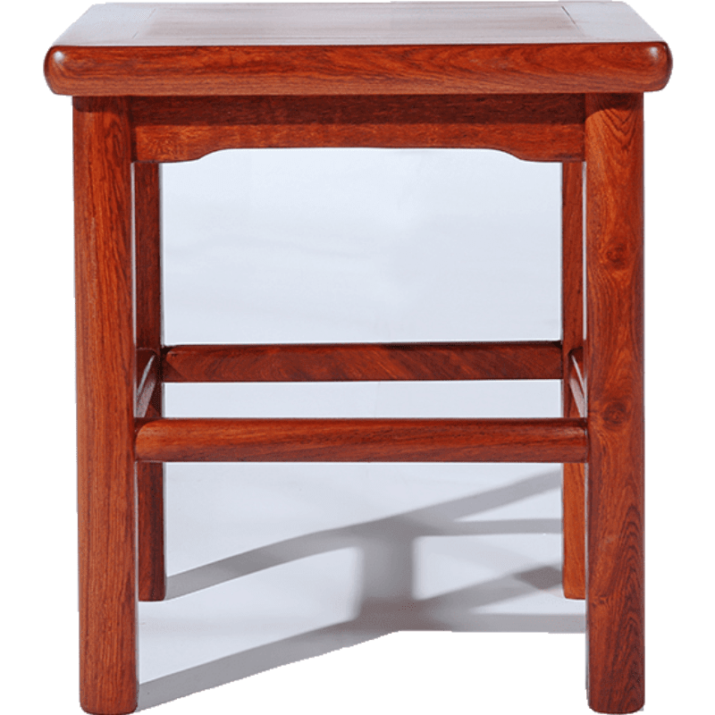 贡艺名居 红木家具缅甸花梨(学名:大果紫檀)实木小凳子方凳换鞋凳家用小板凳中式小木凳小餐凳 38*30*46