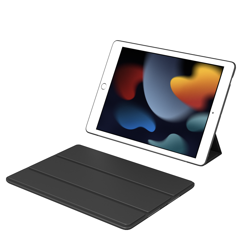 极川 JRC iPad 8/9 10.2英寸保护套防摔皮套 黑色