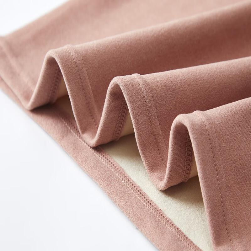 氧心（YANGXIN）KISSY蚕丝羊绒保暖内衣男女士秋衣秋裤套装加绒加厚打底保暖内衣 浅豆沙（女款） 2XL