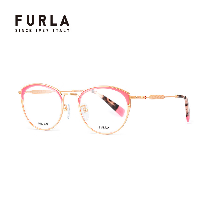 FURLA女全框钛近视眼镜框VFU370J 亮古铜金 51 属于什么档次？