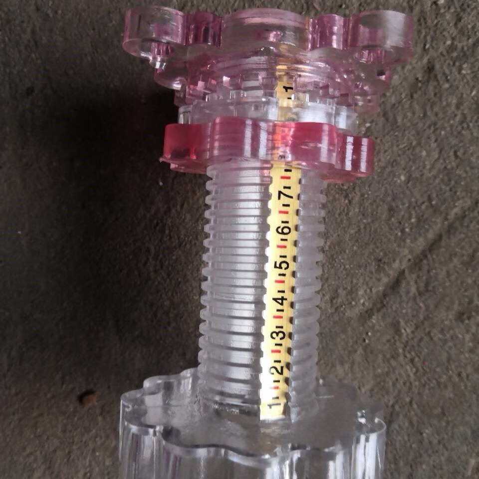 种子铁制播量调节手柄手轮通用播种机农机配件 20直径四孔透明带刻度