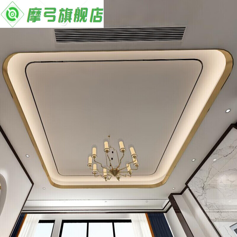 钛金条 不锈钢客厅弧形线条天花吊顶异型装饰条钛金圆角半圆形花角 整