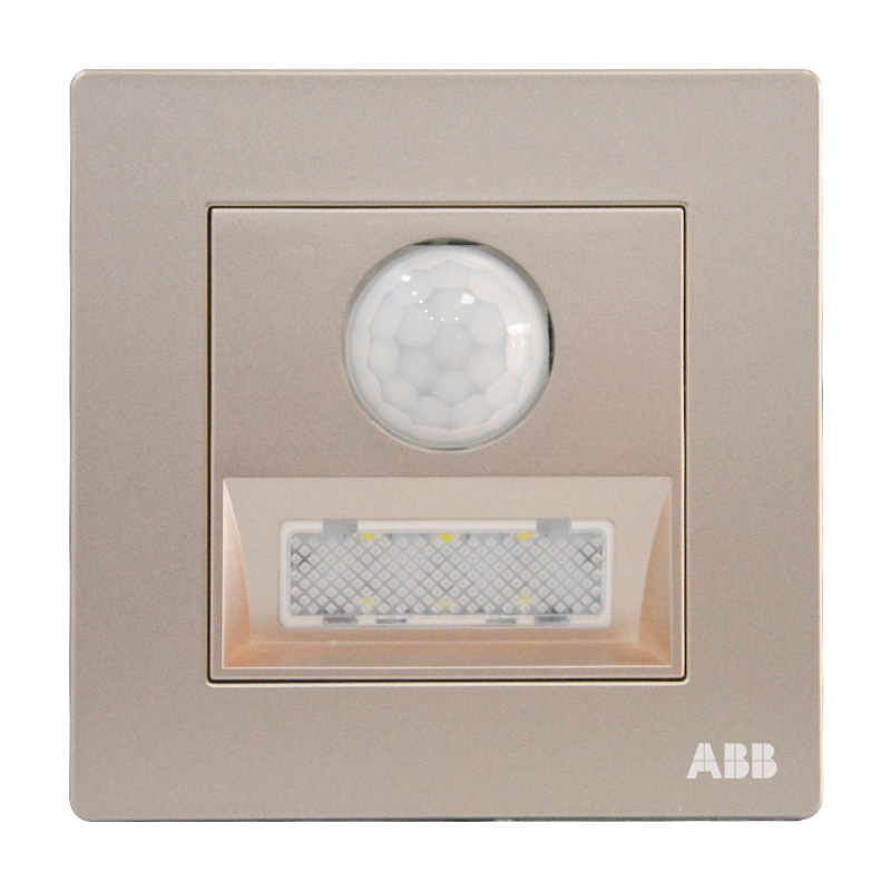 ABB开关插座面板 人体红外感应LED夜灯地脚灯 轩致系列金色 AF457-PG高性价比高么？