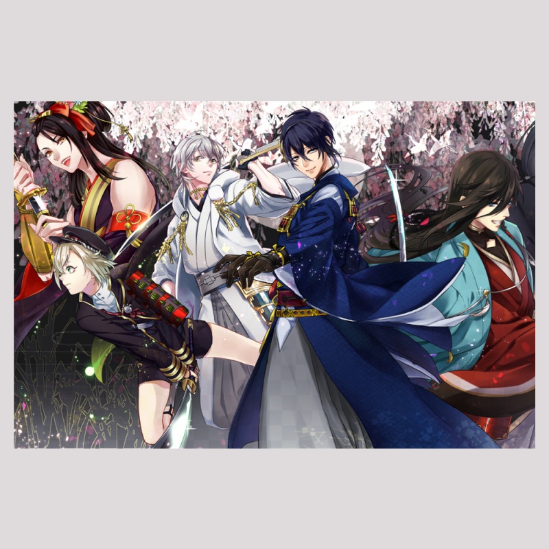 狼天影 刀剑乱舞小狐丸动漫海报墙贴纸画宿舍超大高清